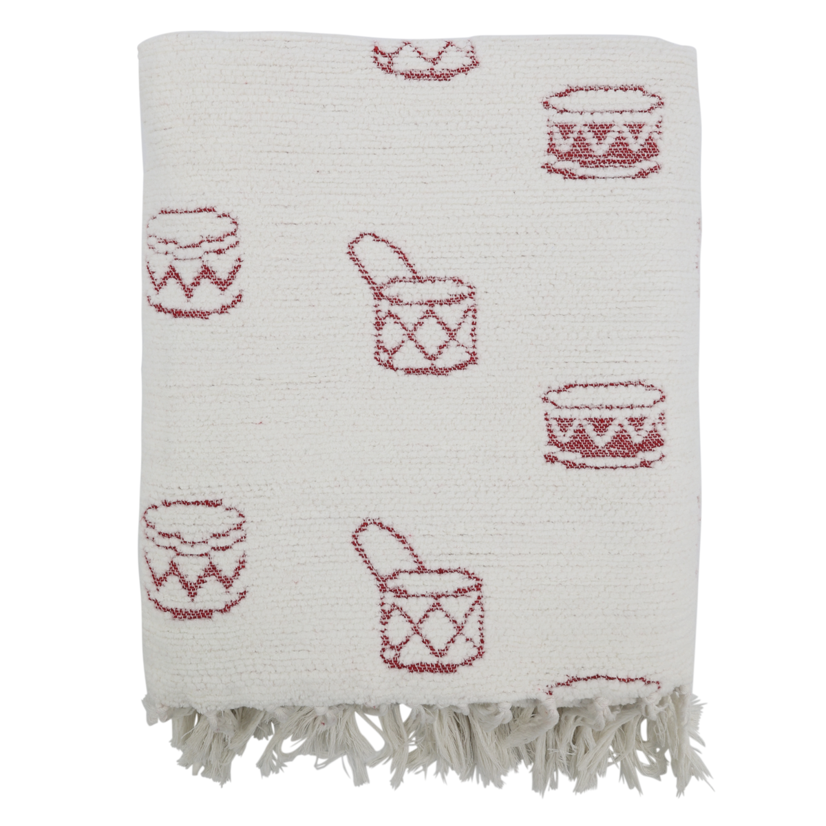 Plaid Chenille mit Trommeln