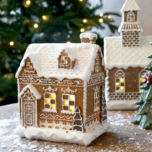 Noël Lebkuchenhaus mit LED