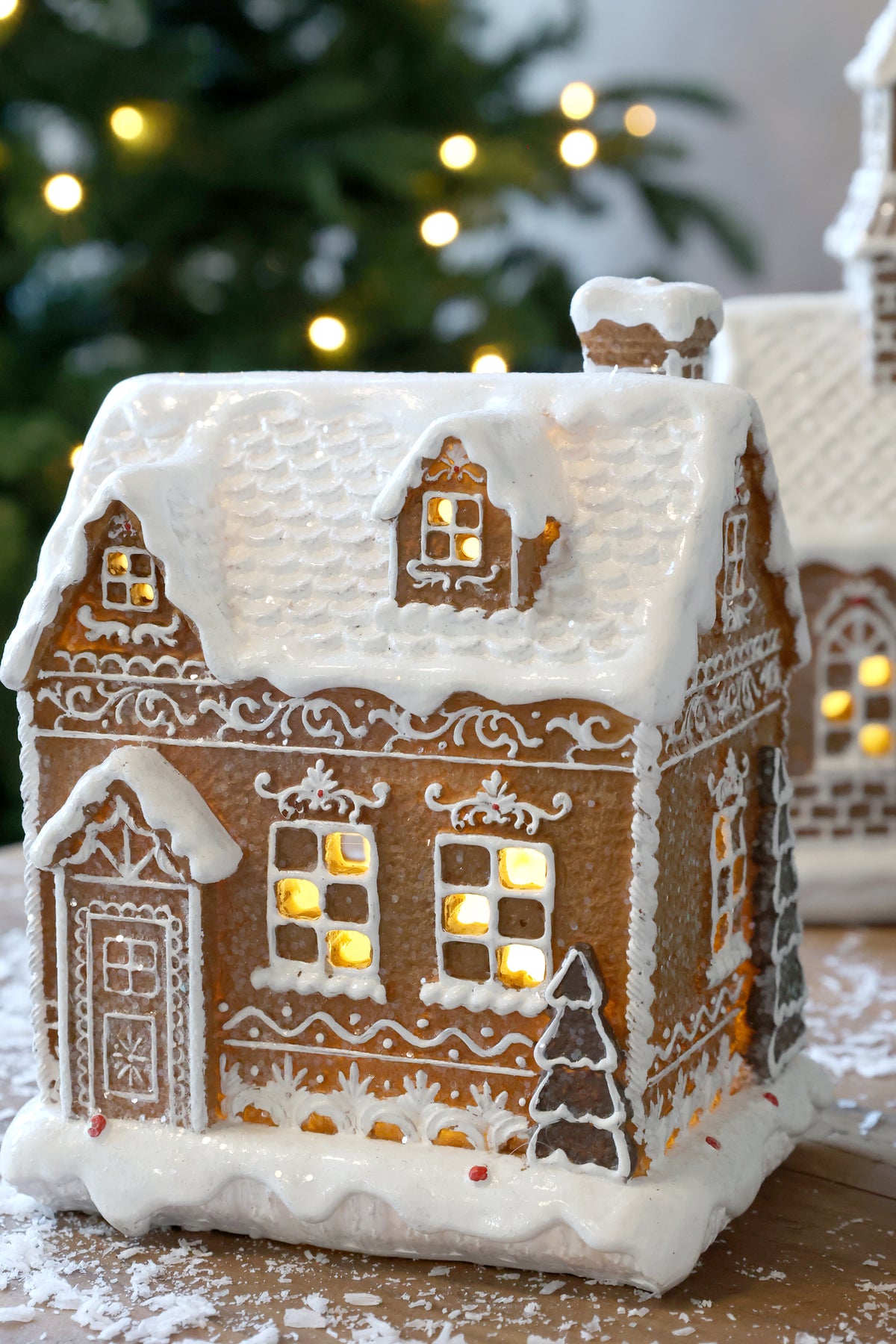 Noël Lebkuchenhaus mit LED