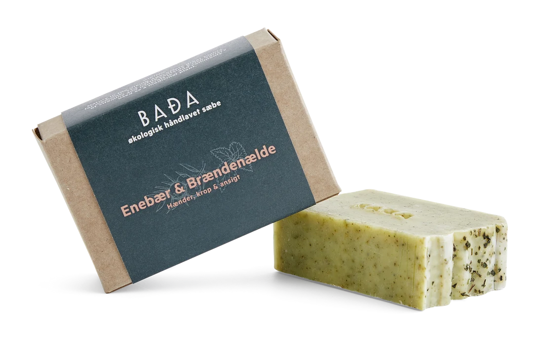 Sæbebar - Enebær & Brændenælde / Seife Wacholderbeere und Brennessel