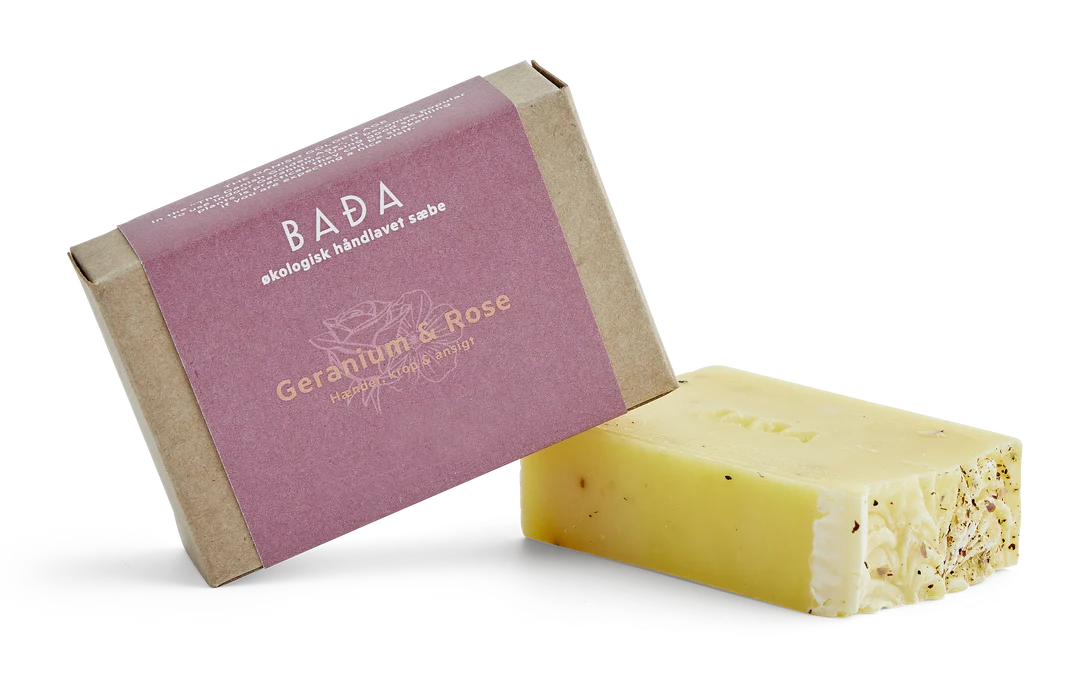 Sæbebar - Geranium & Rose / Seife Geranie und Rose