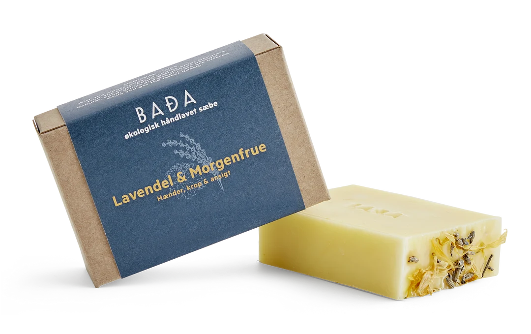 Sæbebar - Lavendel & Morgenfrue / Seife Lavendel und Ringelblume