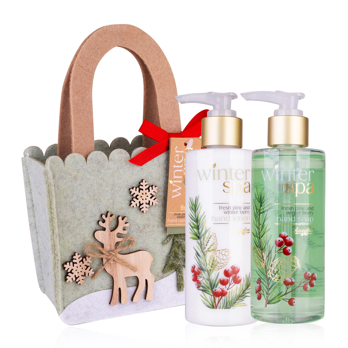 Badeset "Winter Spa" in Filztasche