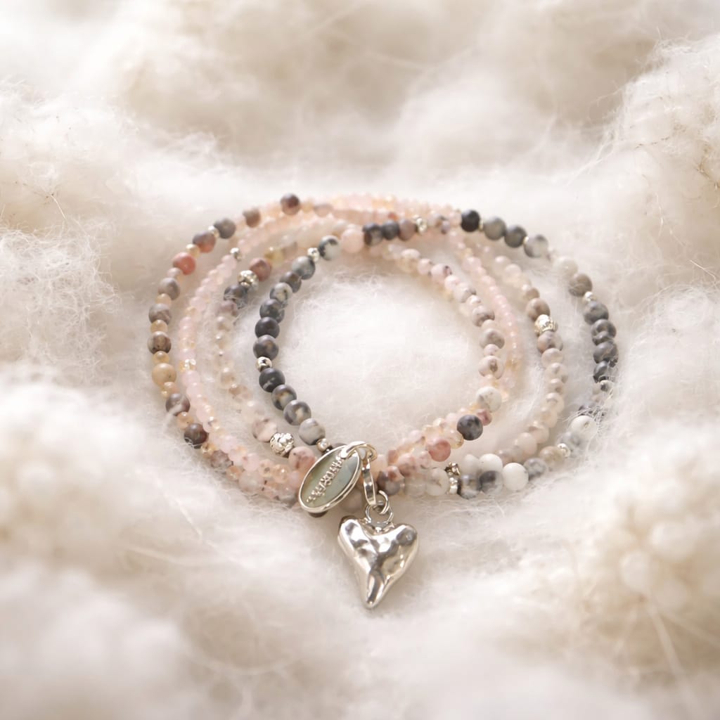 4fach-Armband Jaspis Achat
