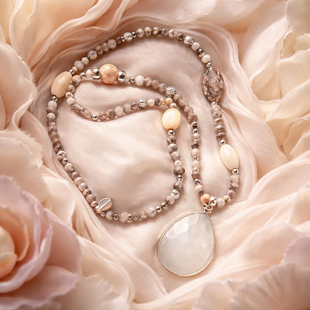 Kette Jaspis und Achat